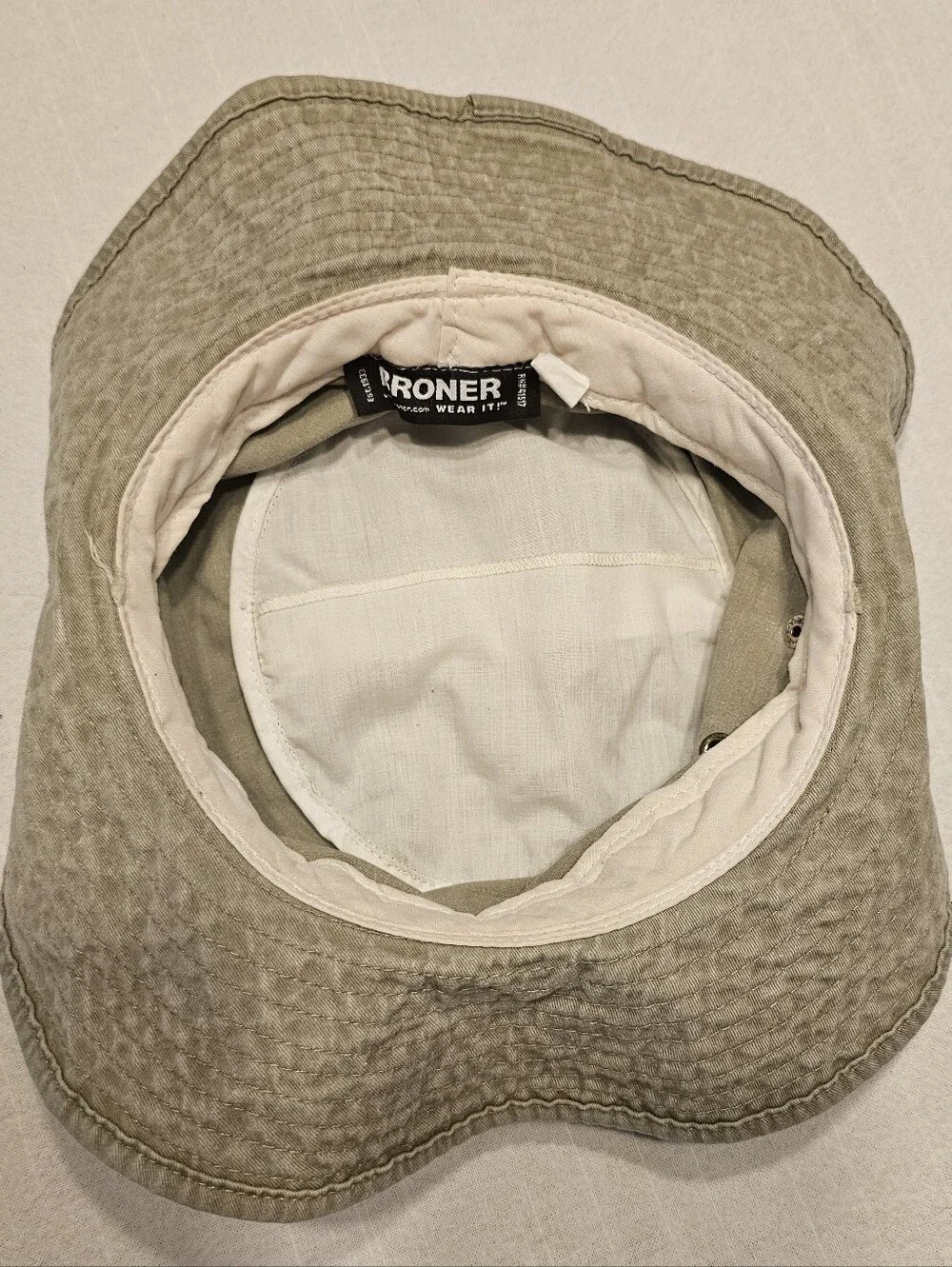 Broner Cotton Fishing Hat Khaki Tan Size Large Sun Safari